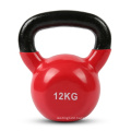 Plastic Dipping Vinyl Coated Solid Cast Iron Steel Home Gym Weight Strength Trainning Kettlebell